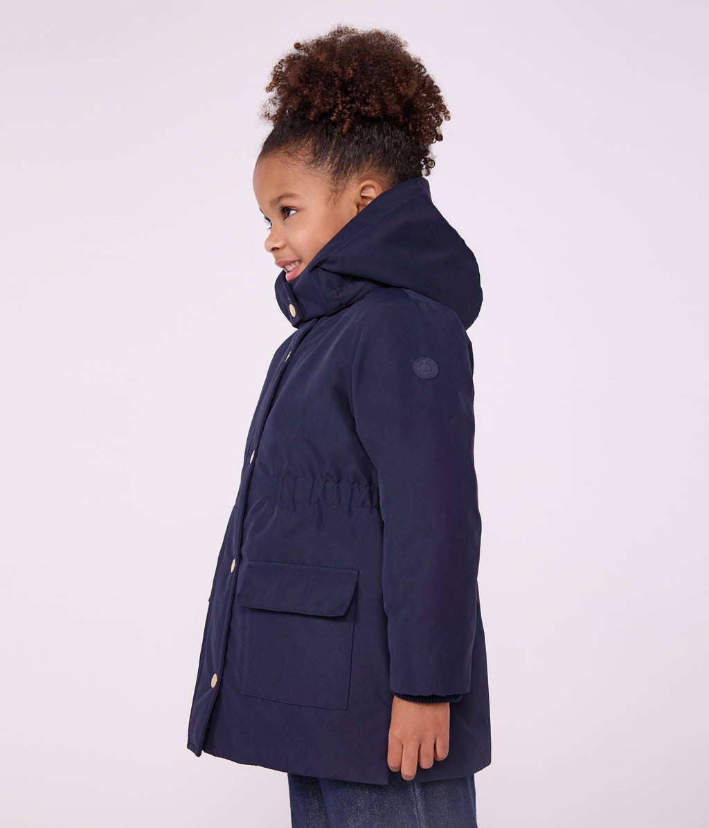 parka enfant mi longue unie