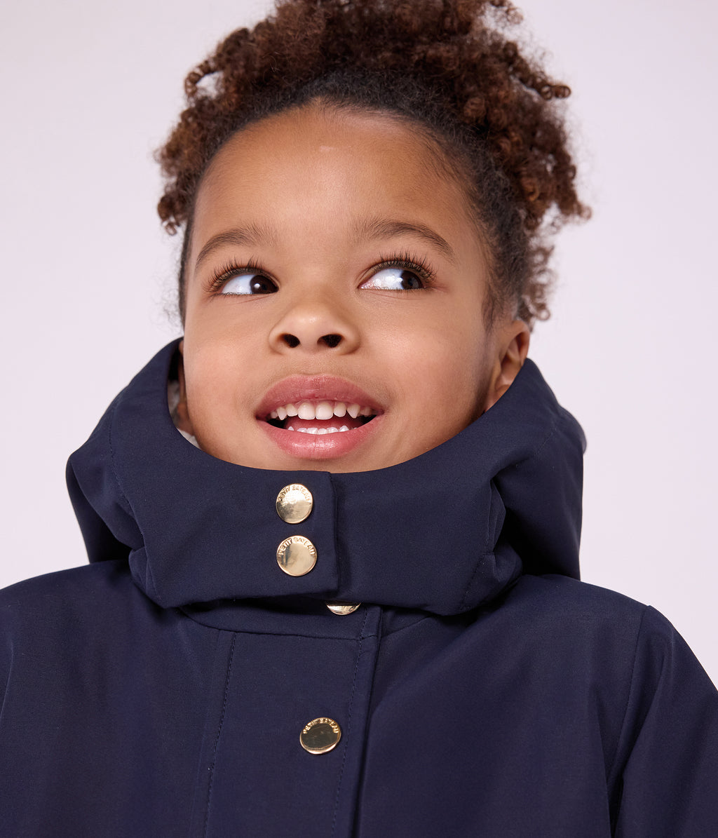 parka enfant mi longue unie