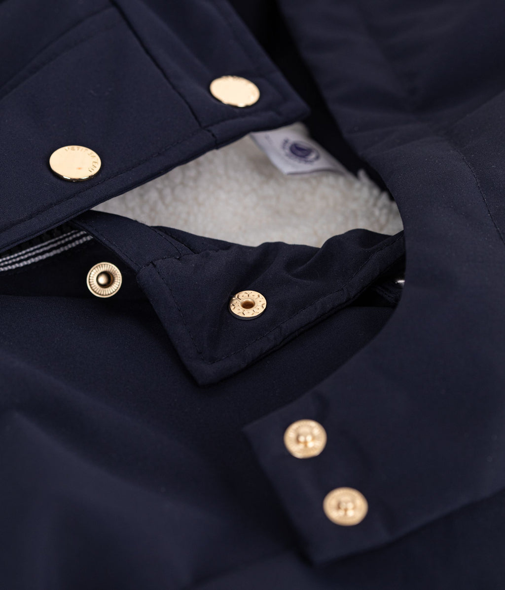parka enfant mi longue unie