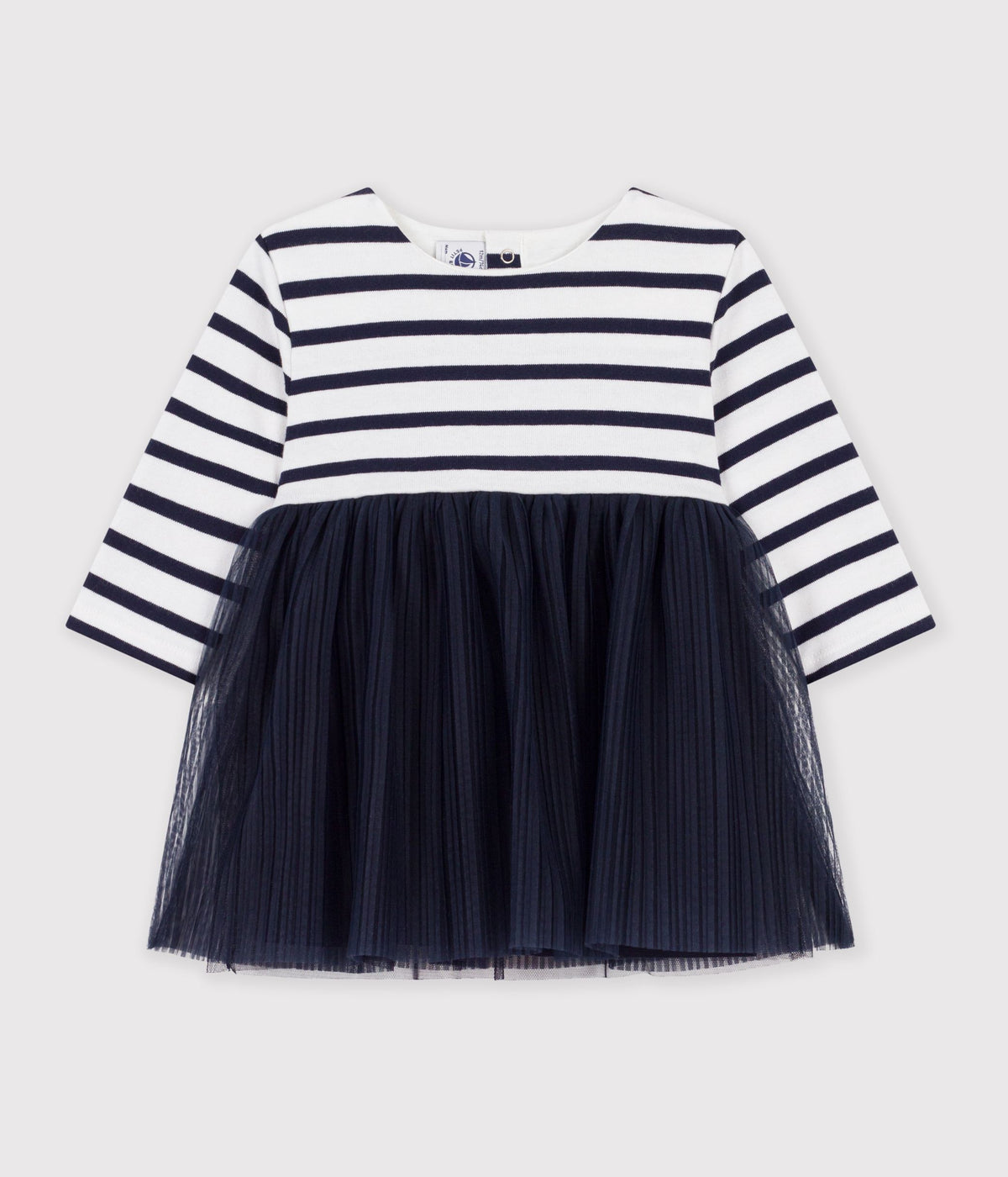 robe bebe bi matiere manches longues a rayures