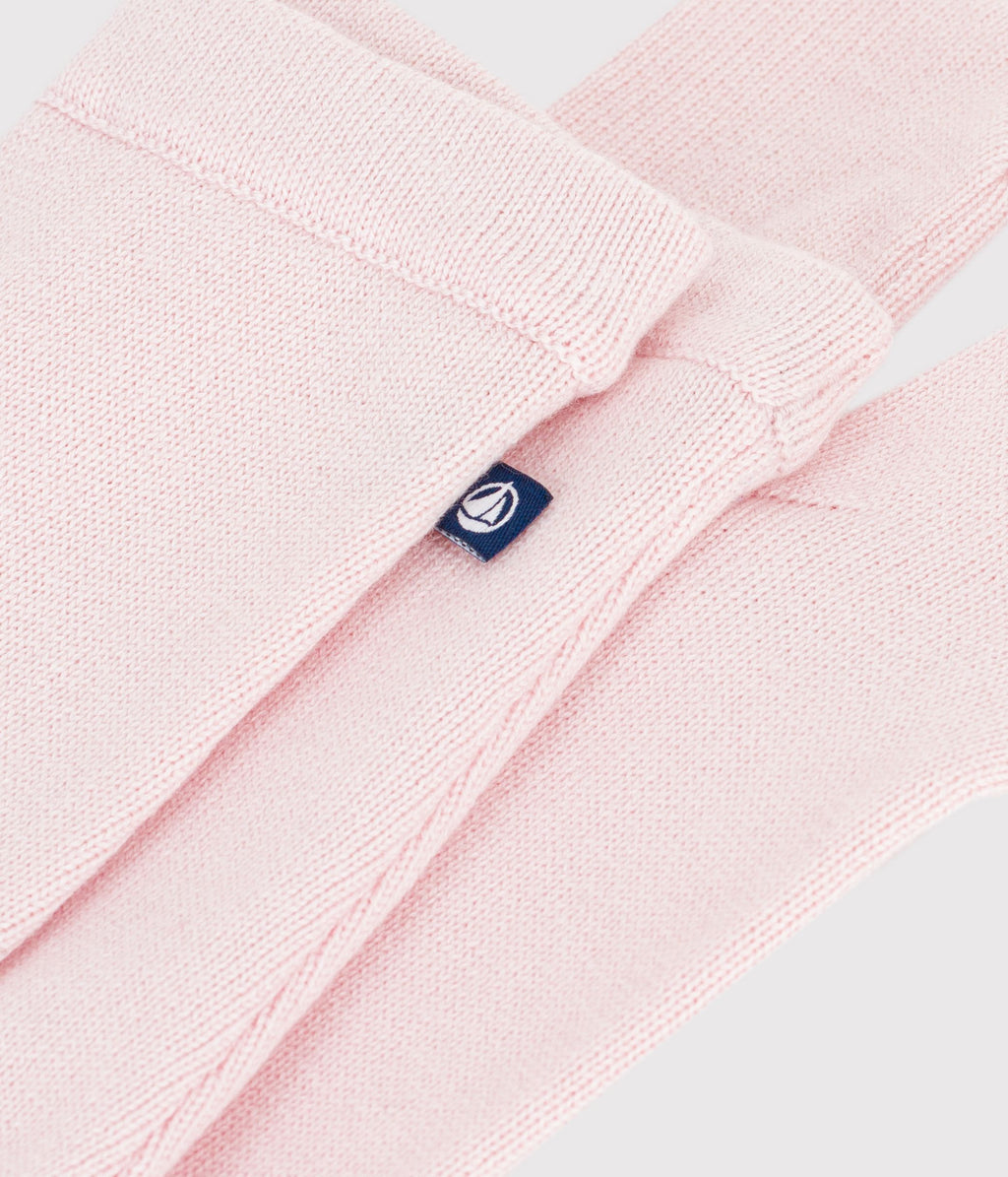 pantalon bebe en tricot laine et coton uni