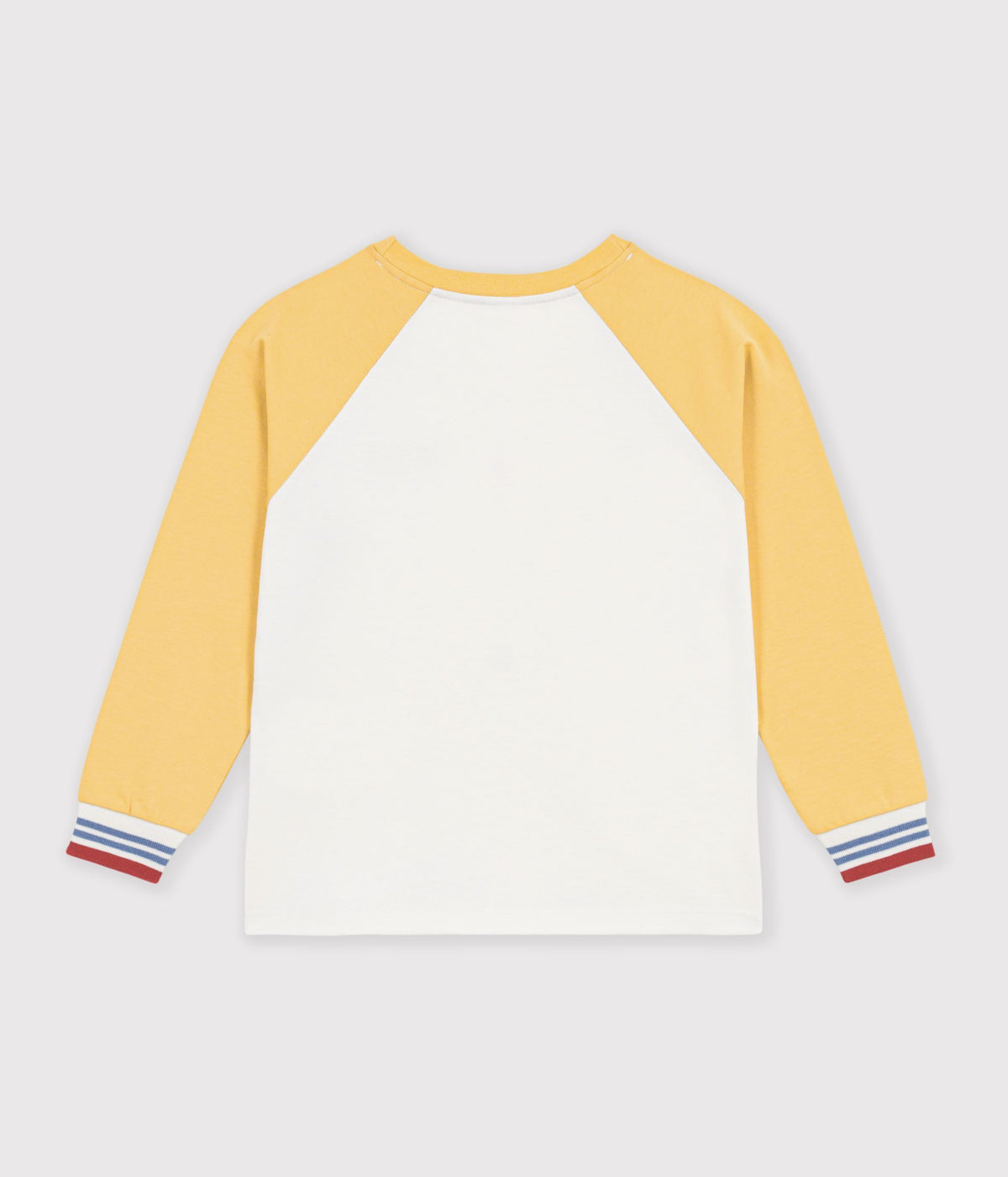 tee shirt enfant manches longues en coton colorblock