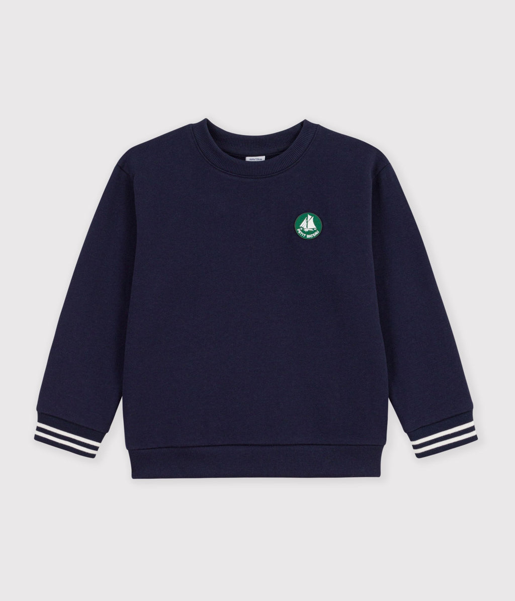 sweatshirt enfant en coton uni