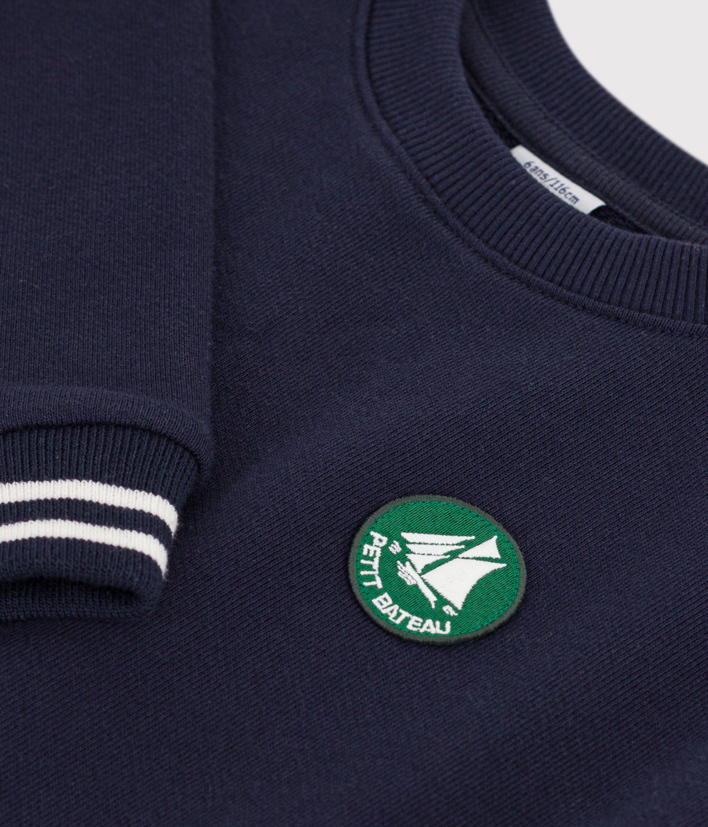 sweatshirt enfant en coton uni