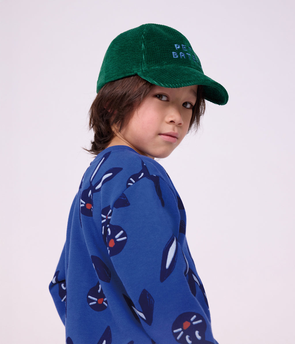sweatshirt enfant en coton imprime animalier