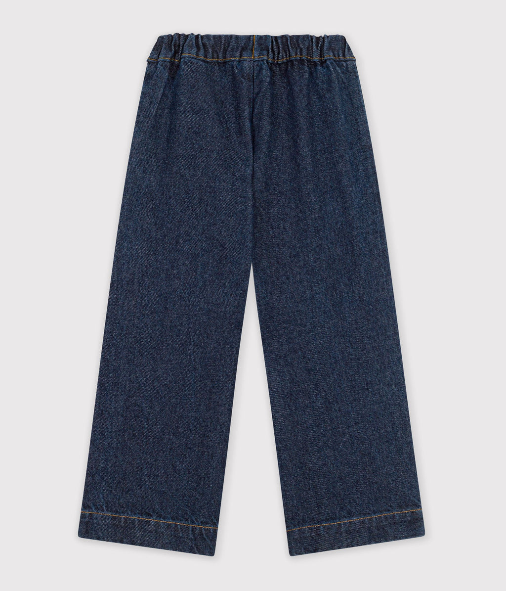 pantalon wide leg enfant en denim