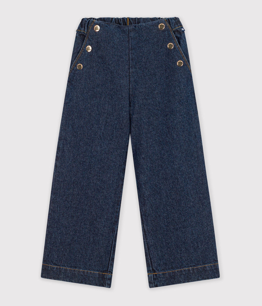 pantalon wide leg enfant en denim