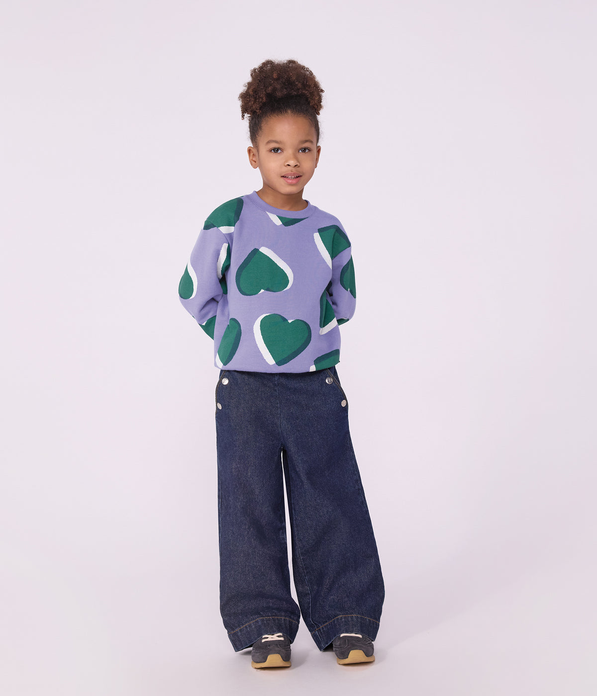 pantalon wide leg enfant en denim