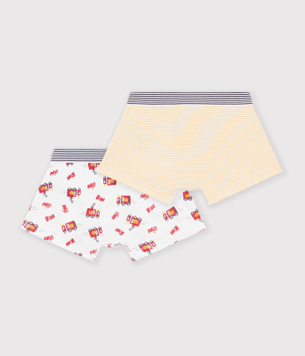 lot de boxers enfant en coton imprime pompier