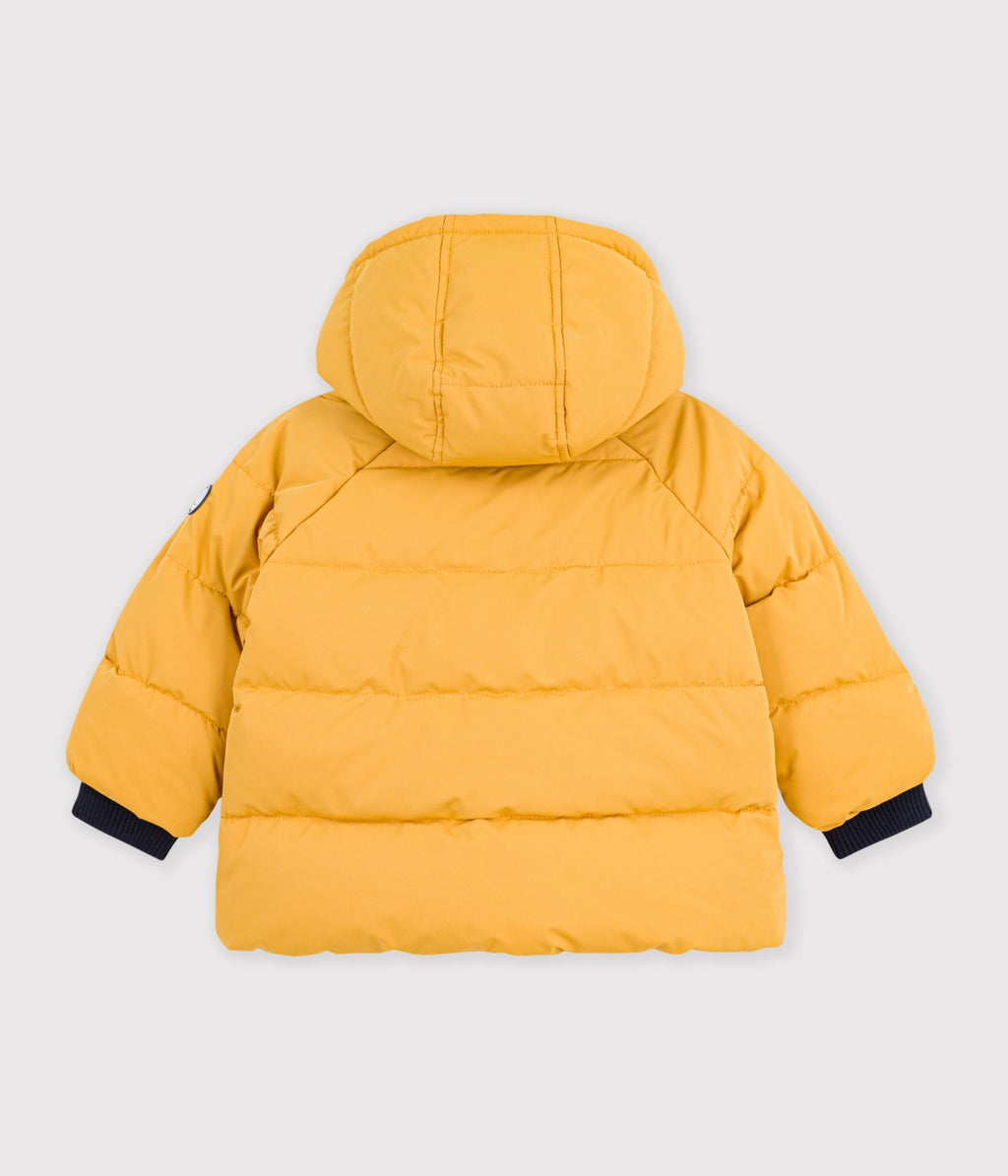 doudoune bebe en polyester uni jaune