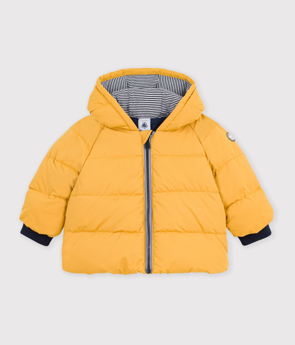 doudoune bebe en polyester uni jaune