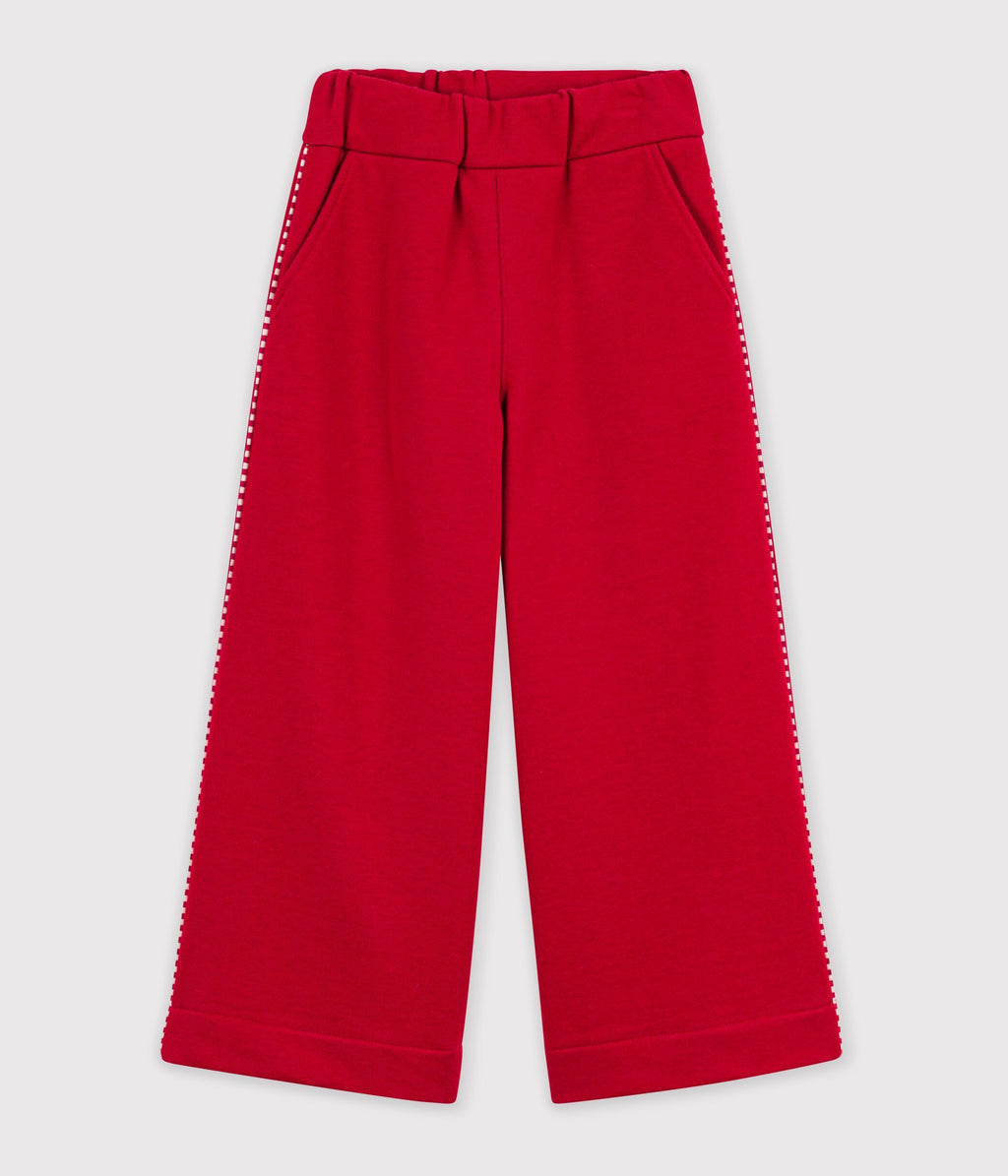 pantalon de jogging wide leg enfant en coton