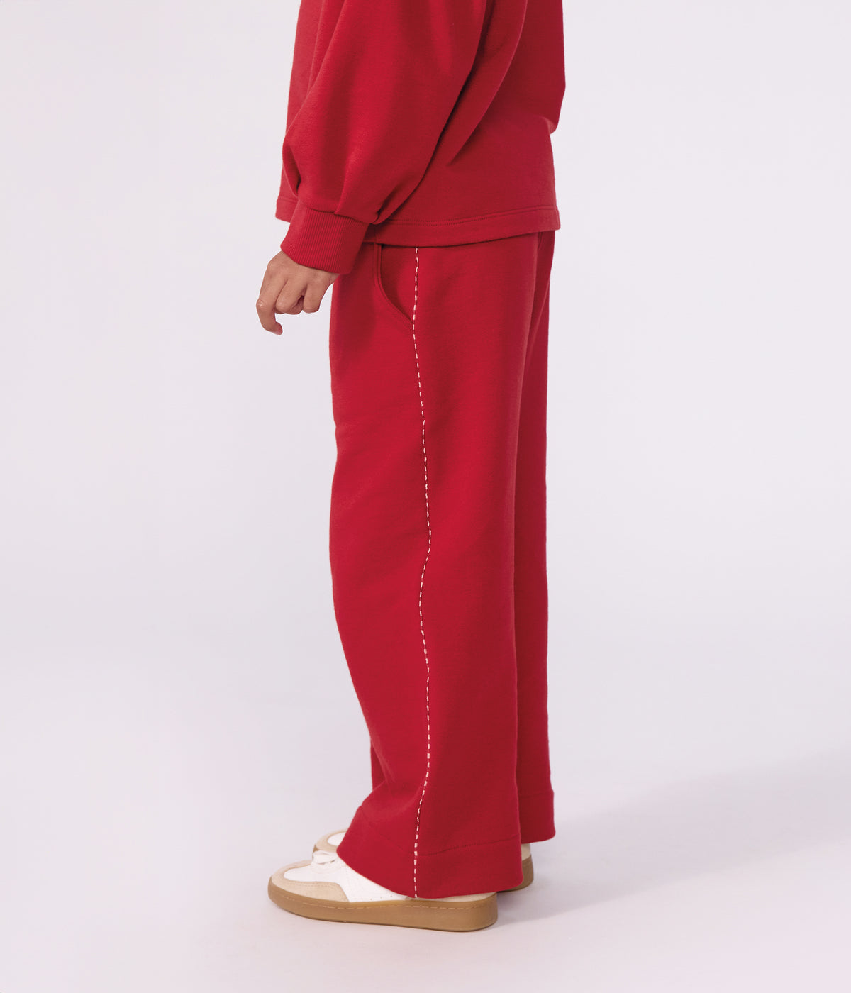 pantalon de jogging wide leg enfant en coton