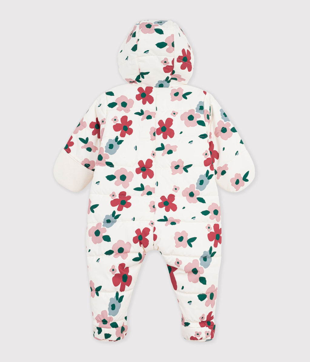 combipilote bebe en polyester imprime fleurs