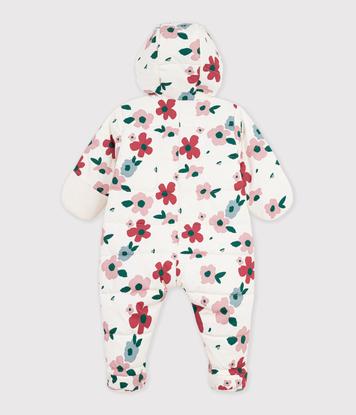 combipilote bebe en polyester imprime fleurs