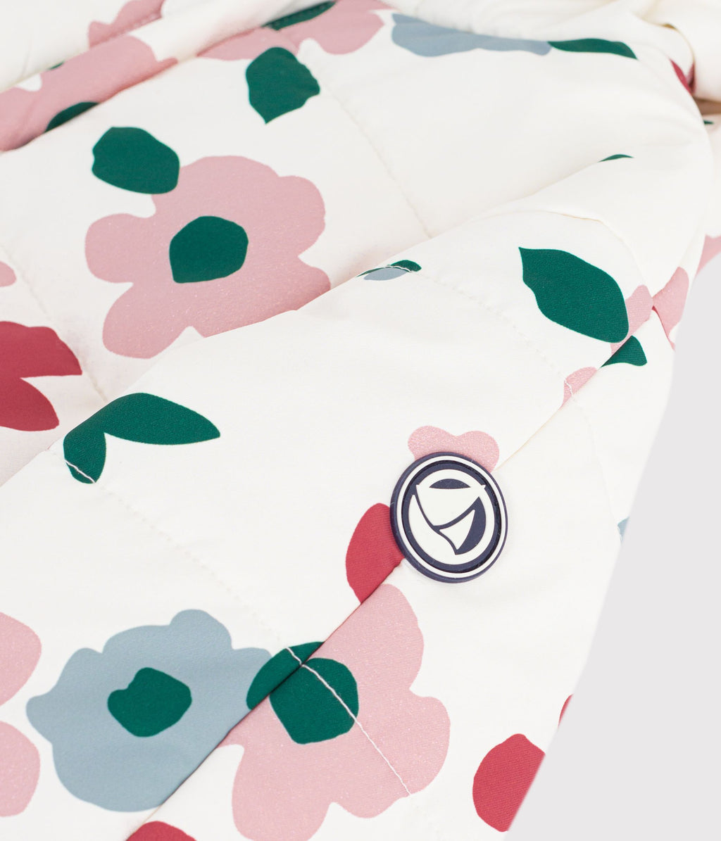 combipilote bebe en polyester imprime fleurs