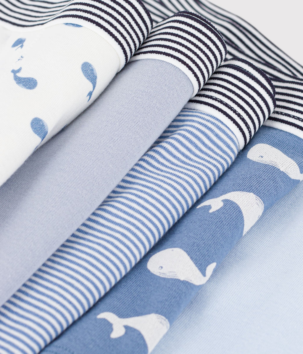 lot de boxers enfant en coton imprime baleines