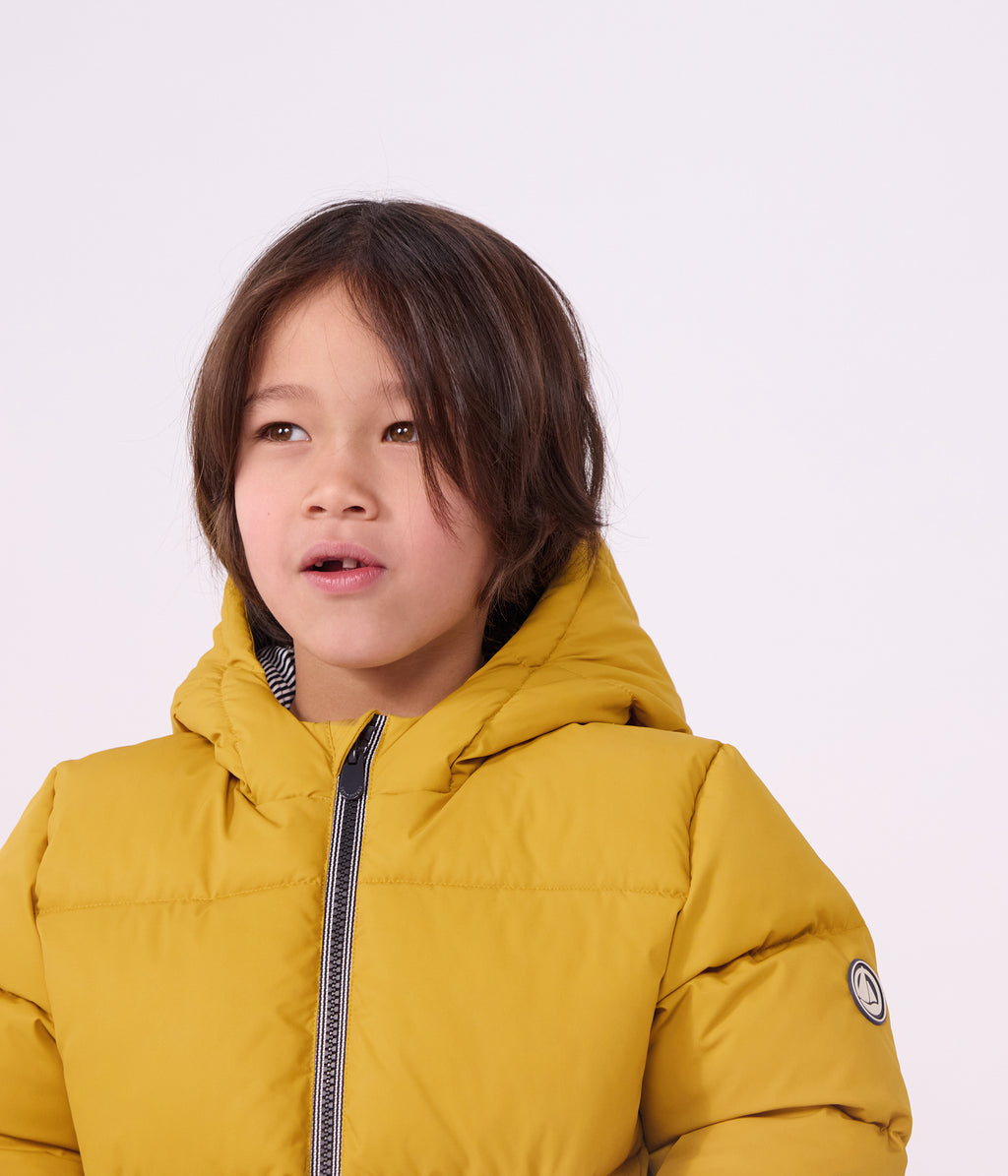 doudoune enfant unie jaune