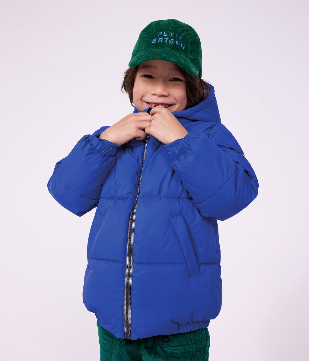 doudoune enfant unie bleu