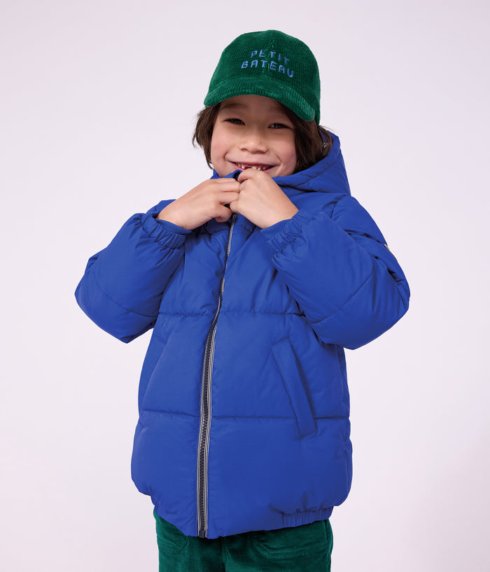 doudoune enfant unie bleu