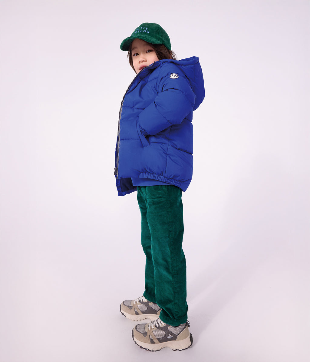 doudoune enfant unie bleu