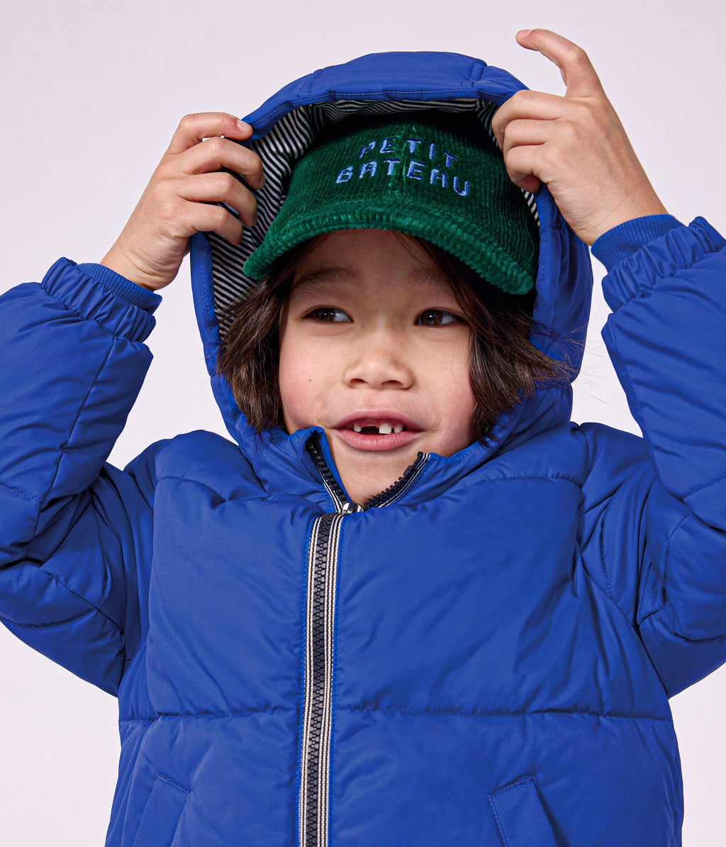 doudoune enfant unie bleu