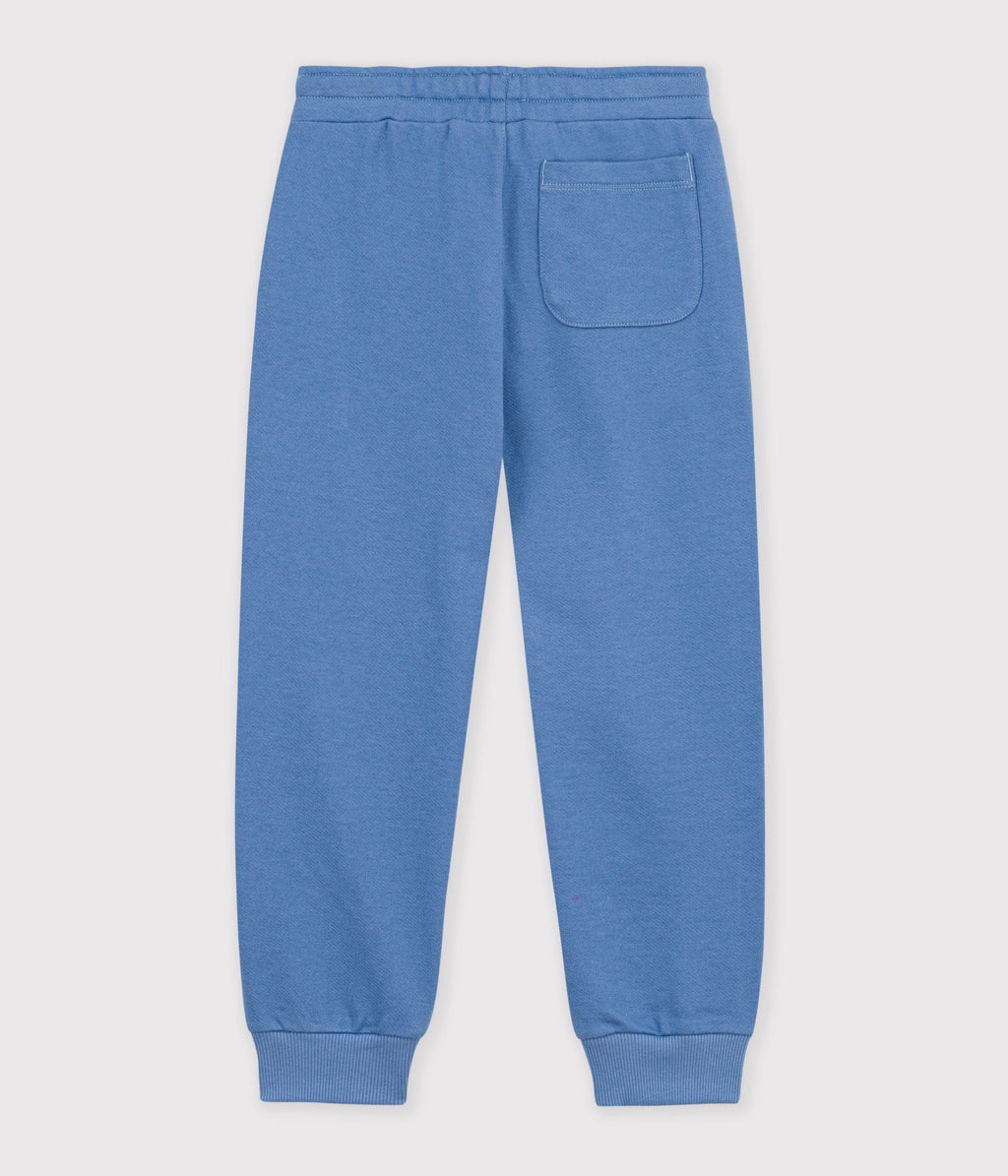 pantalon de jogging enfant en coton bleu