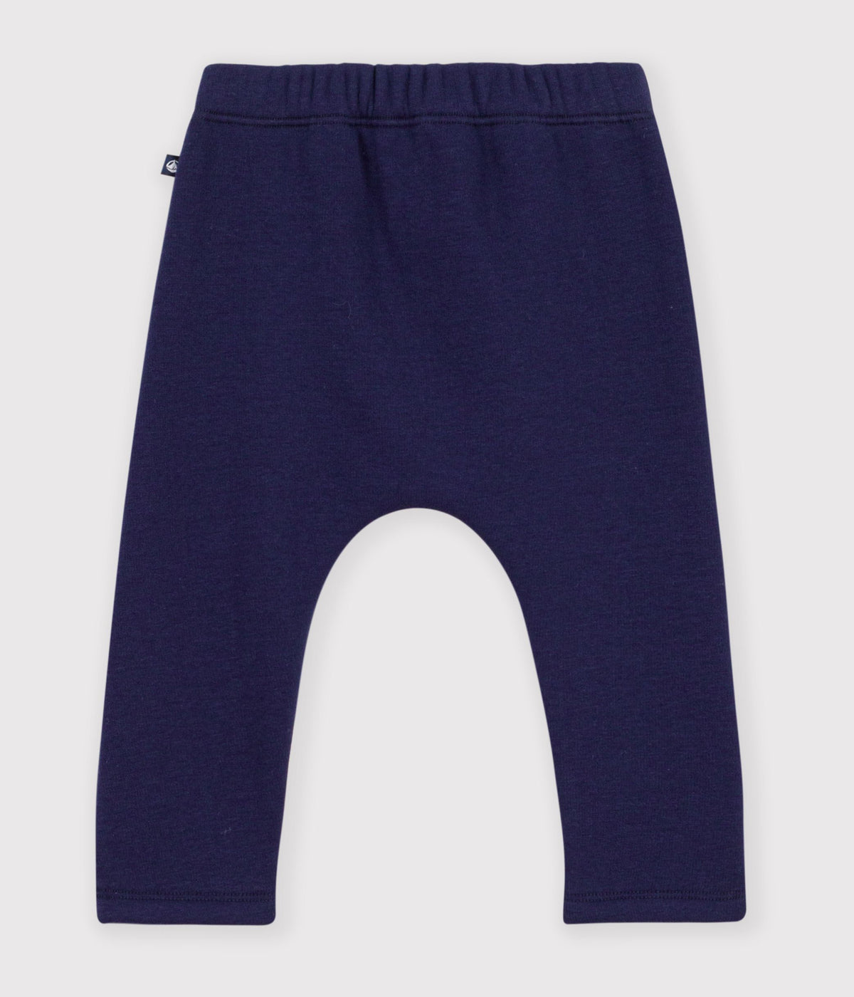 pantalon bebe en coton uni bleu marine