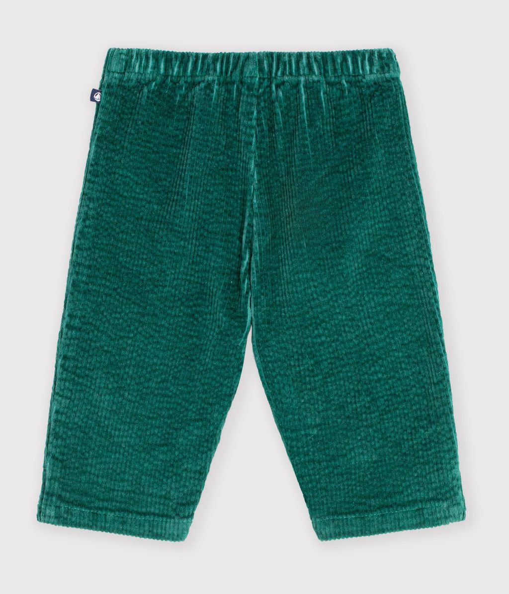 pantalon bebe en velours uni