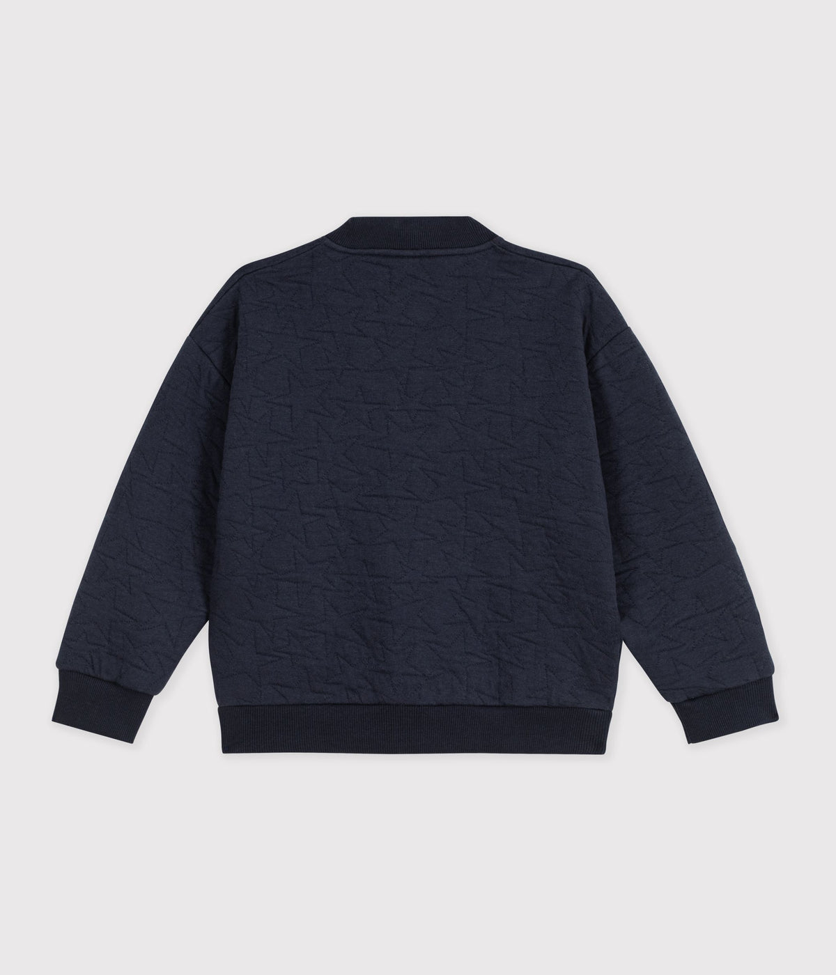 cardigan enfant en coton uni bleu marine
