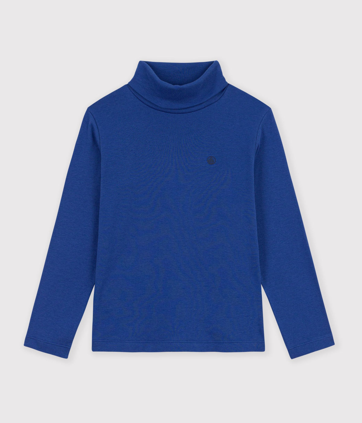 sous pull enfant en coton uni bleu