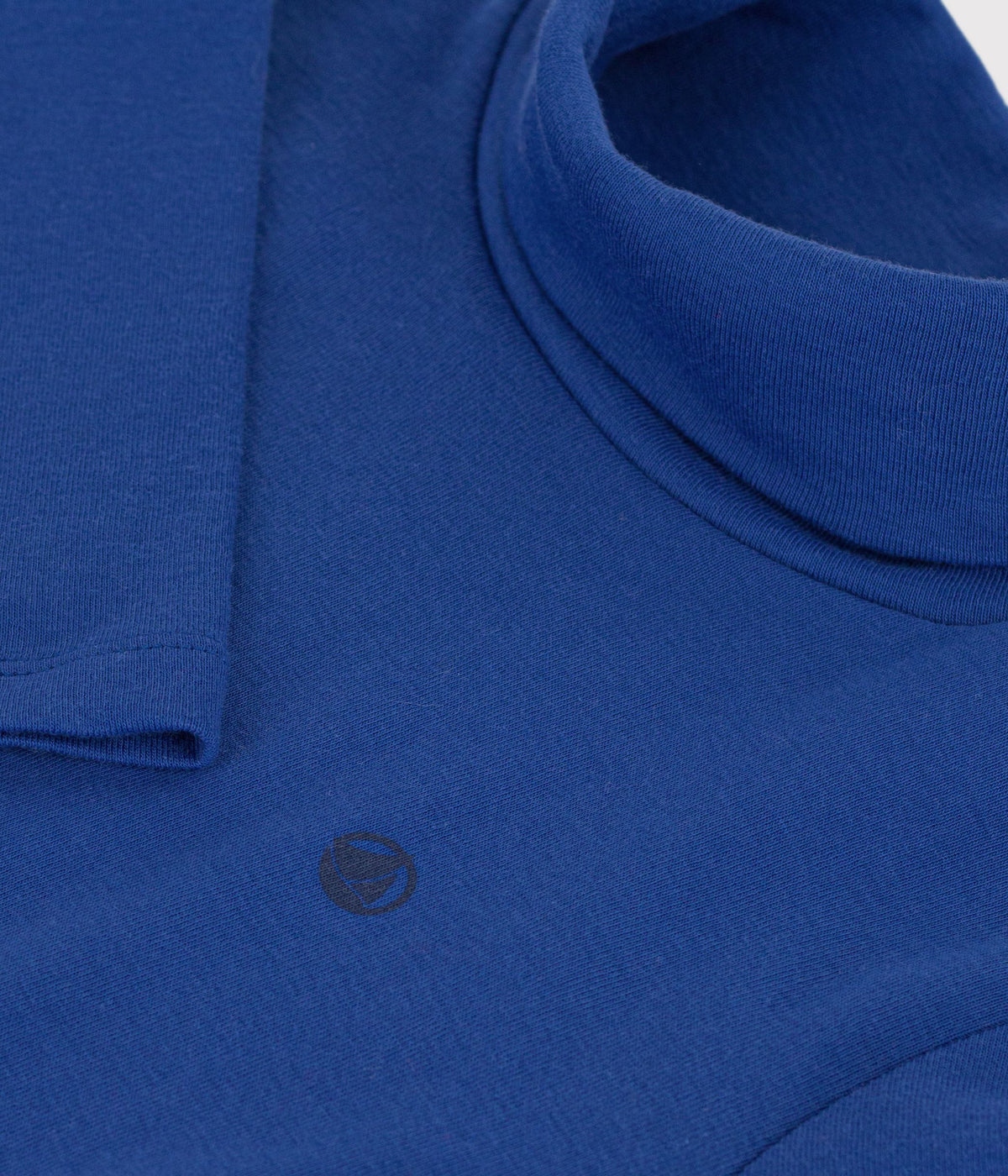 sous pull enfant en coton uni bleu