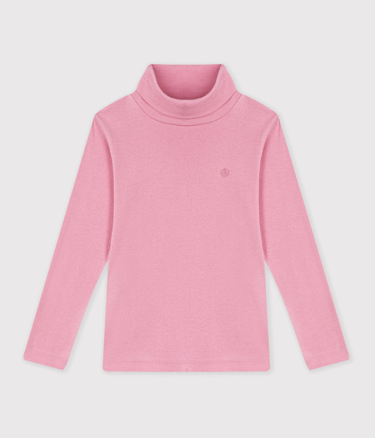 sous pull enfant en coton uni rose