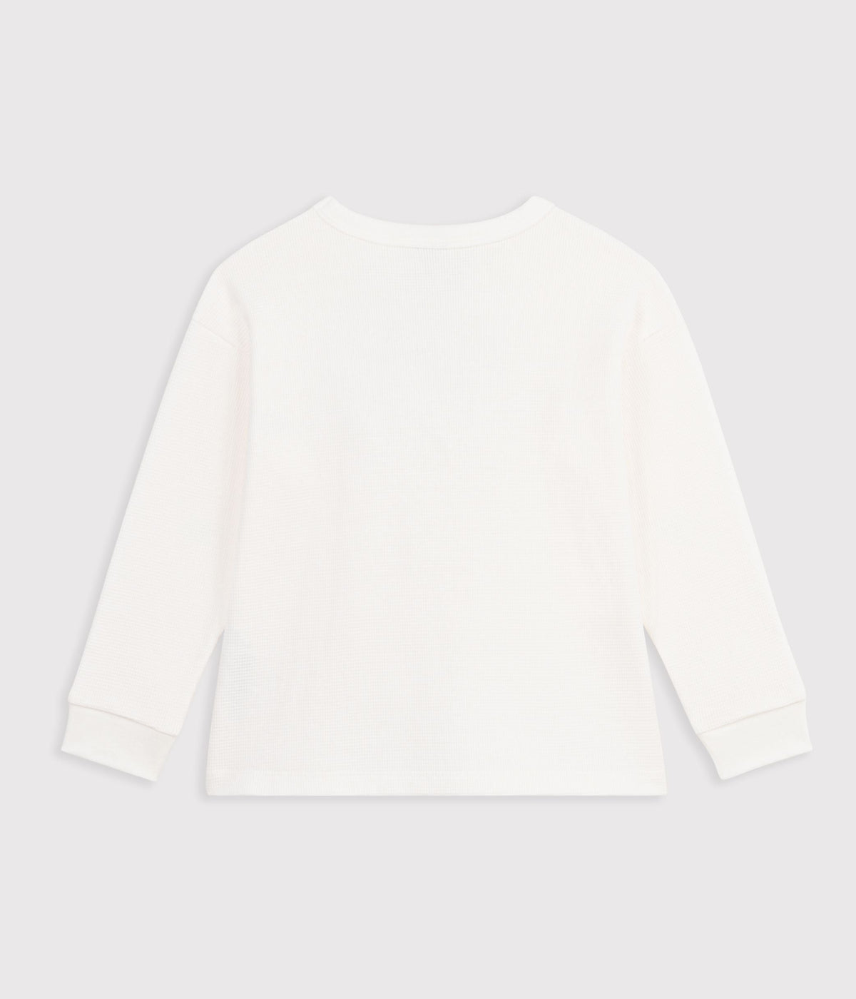 Tee-shirt enfant manches longues en coton uni