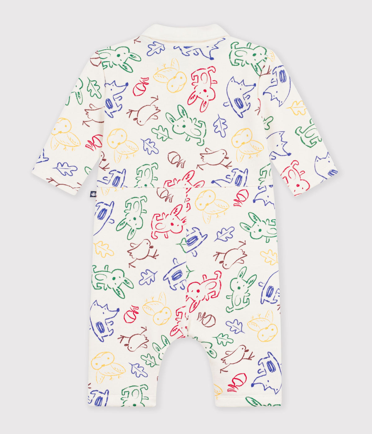 combinaison longue bebe en coton imprime animaux