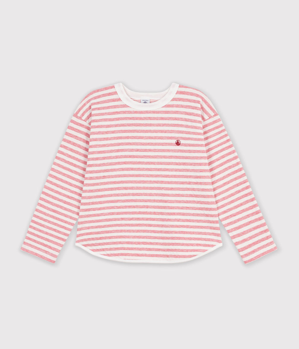 tee shirt enfant manches longues a rayures