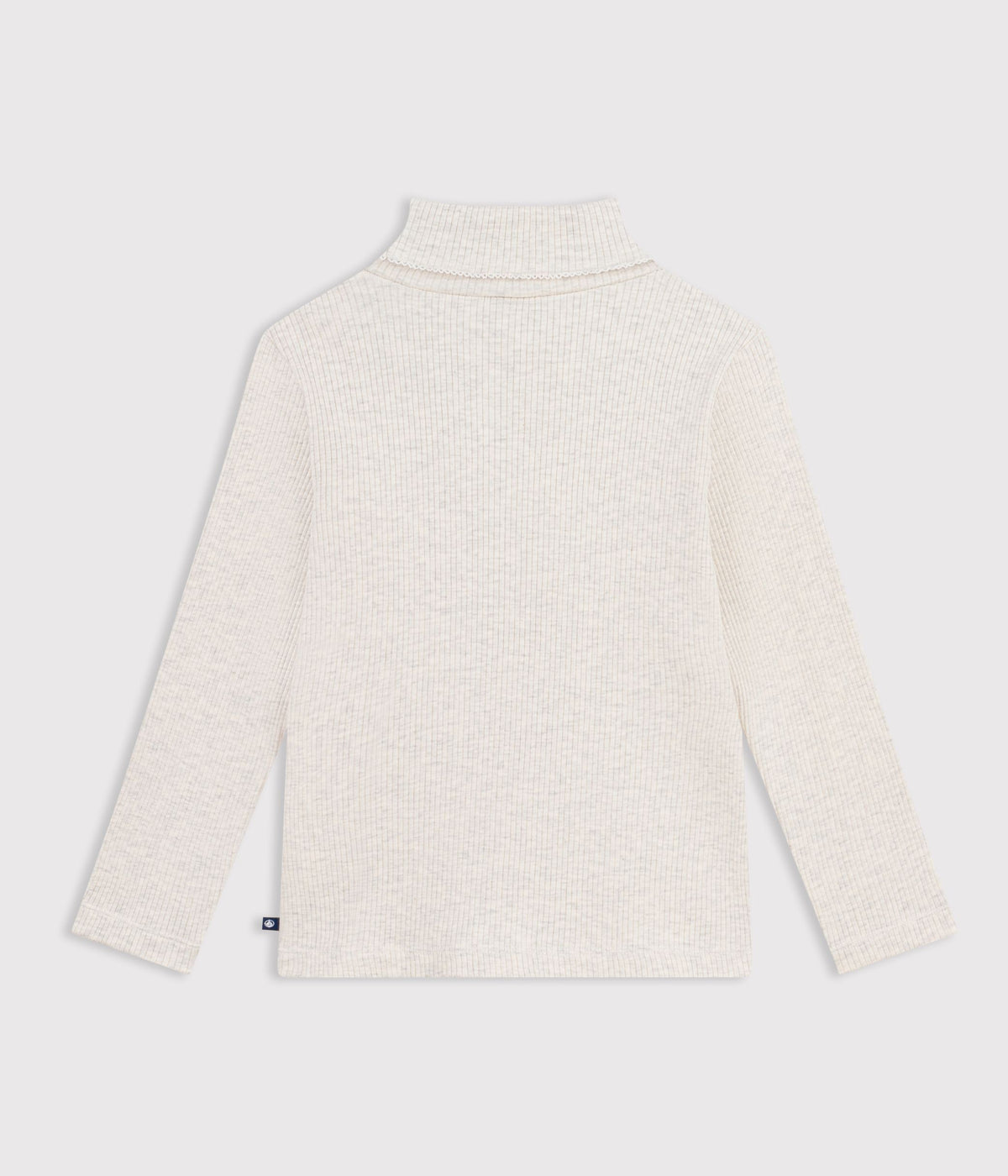 sous pull enfant en coton uni beige