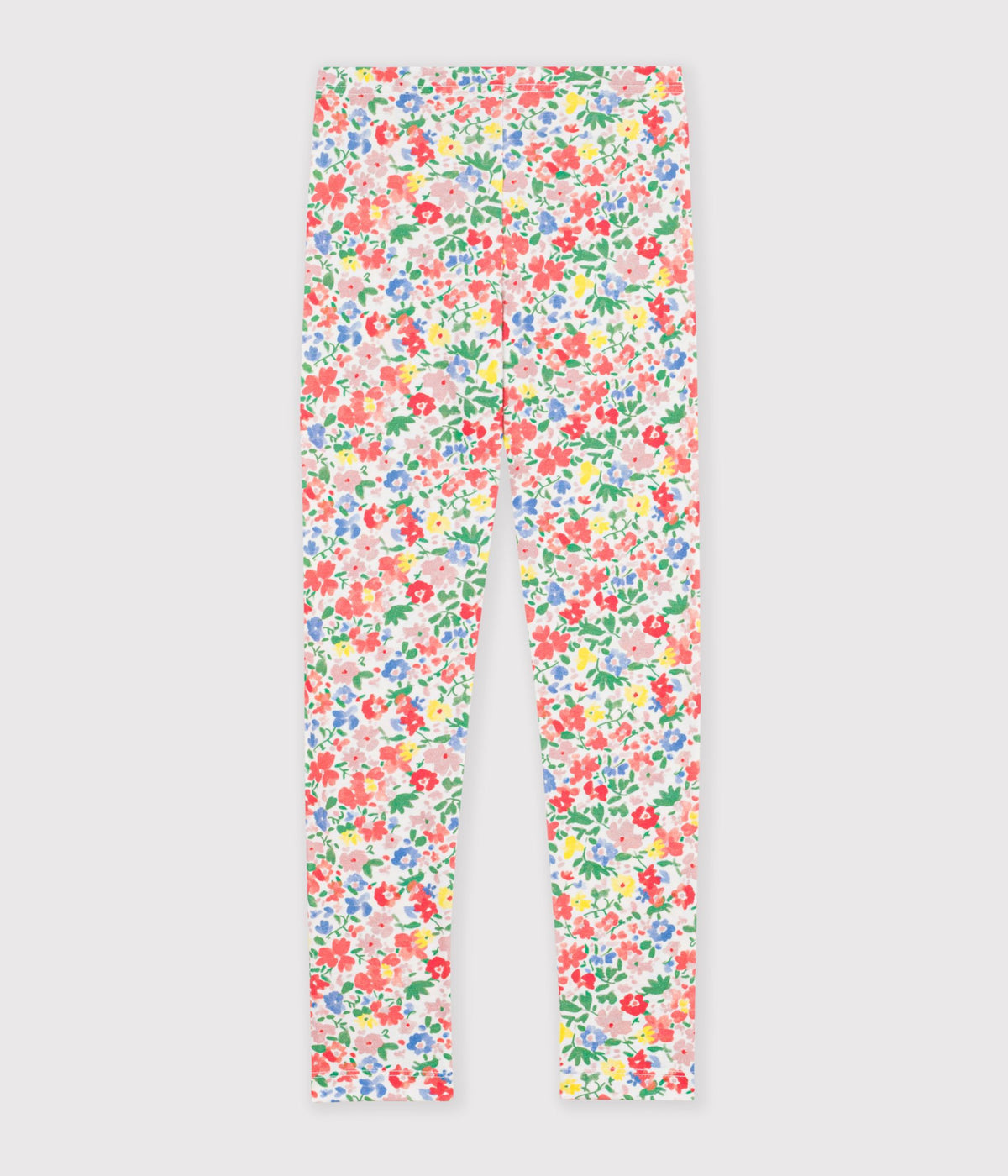 legging enfant en coton a fleurs