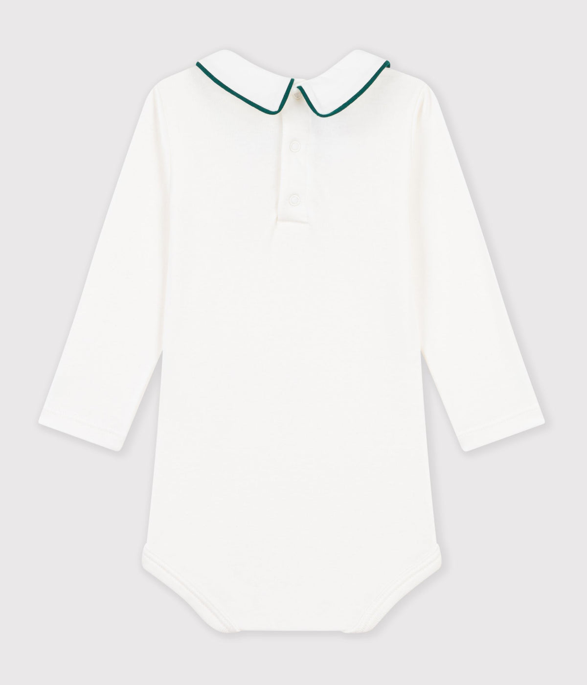 body bebe en coton uni a col brode