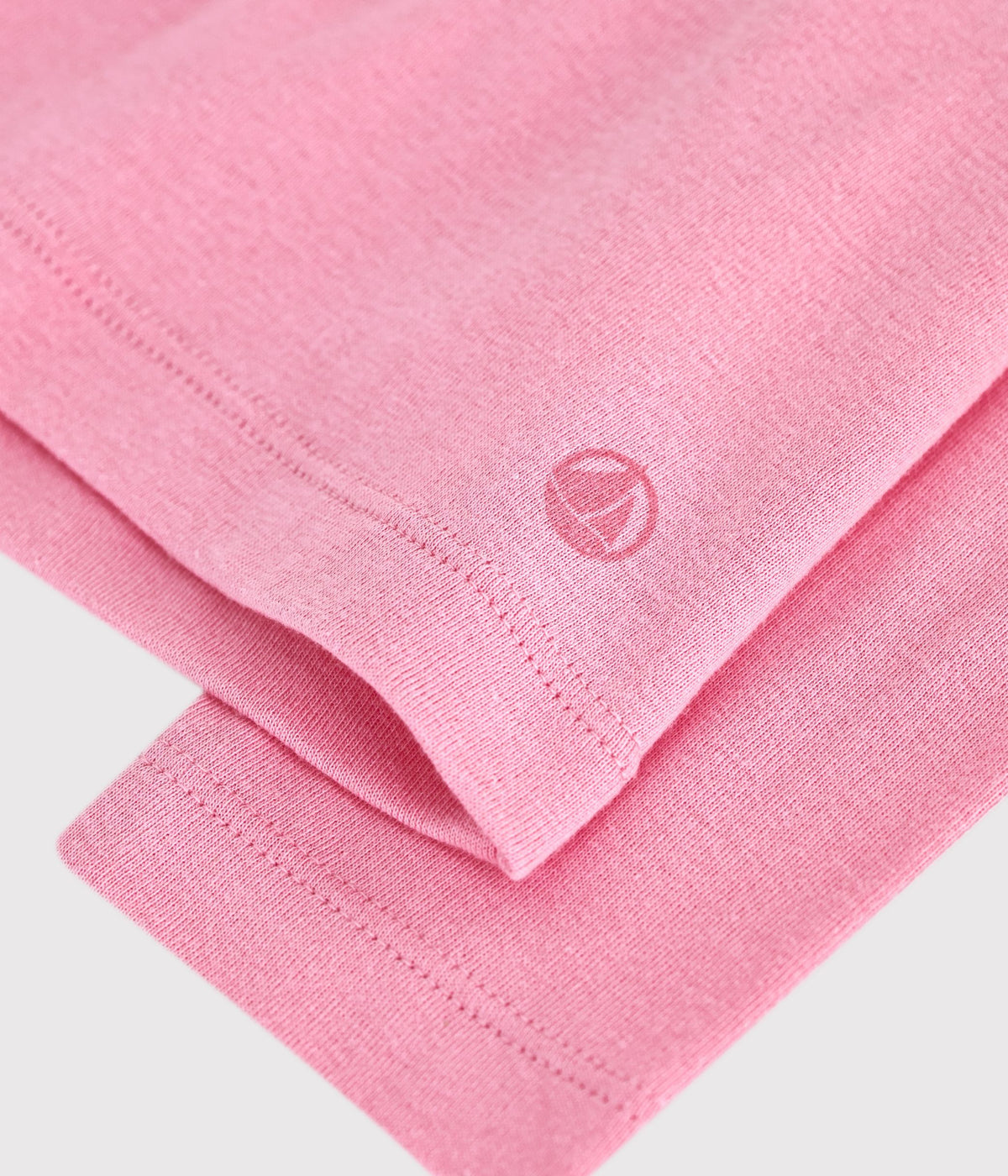 Tee-shirt à col enfant manches longues uni Petit Bateau, vue 3