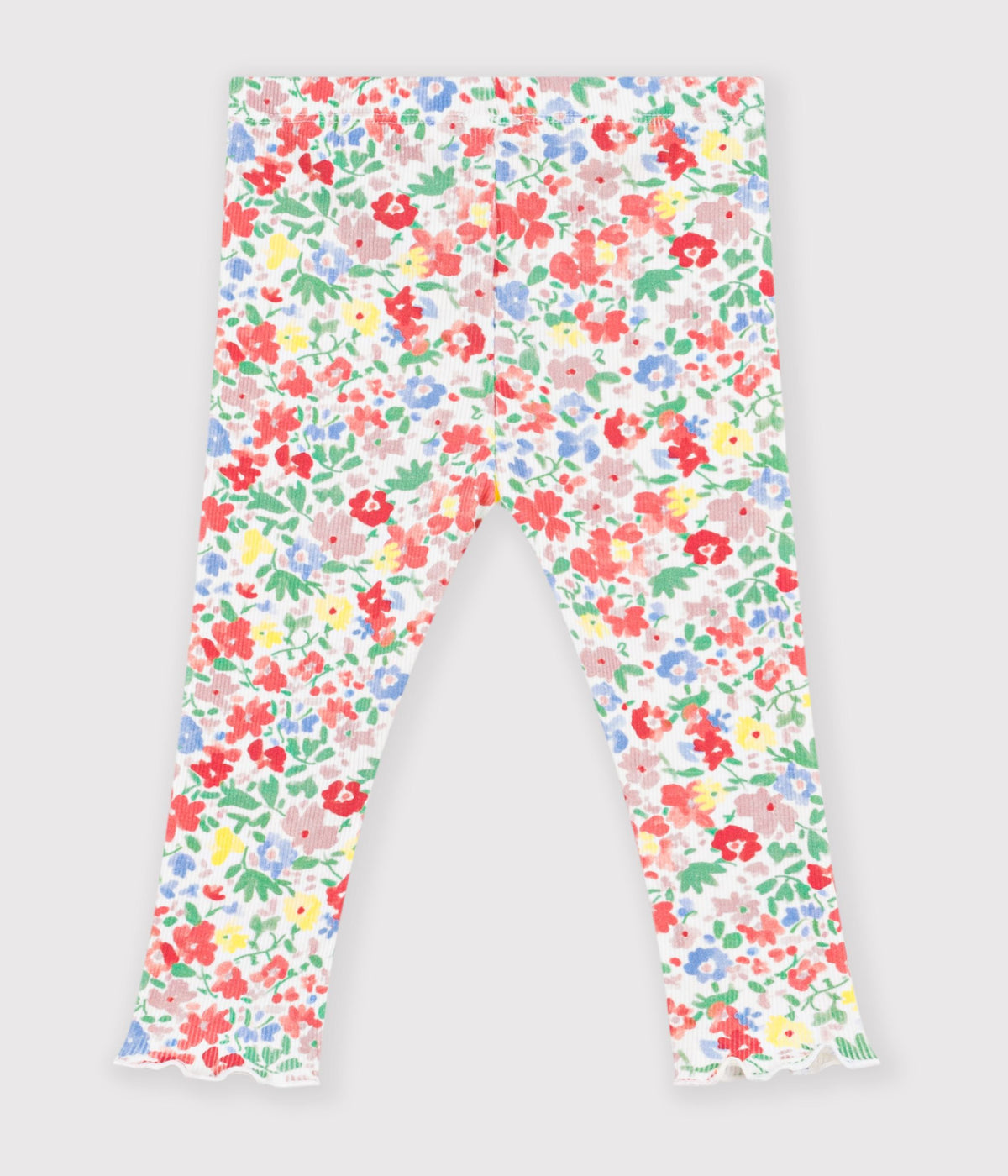 legging bebe en coton imprime fleurs