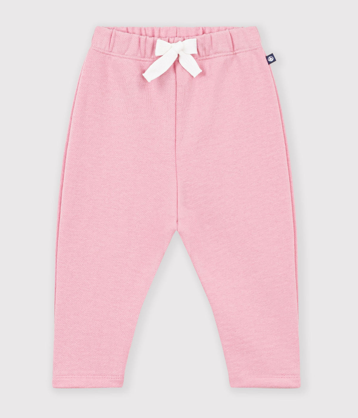 pantalon de jogging bebe en coton uni rose