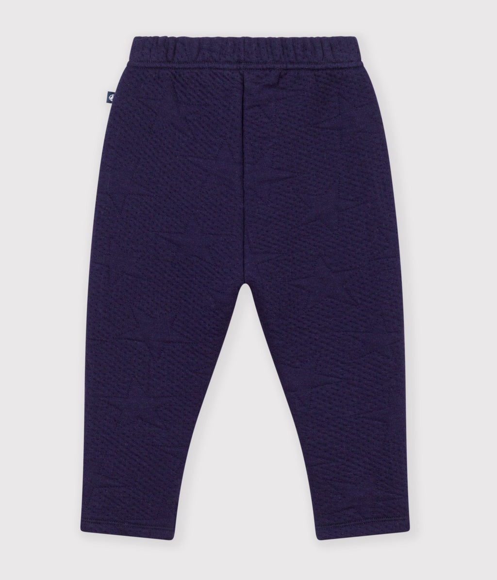 pantalon bebe en coton epais a motifs etoiles