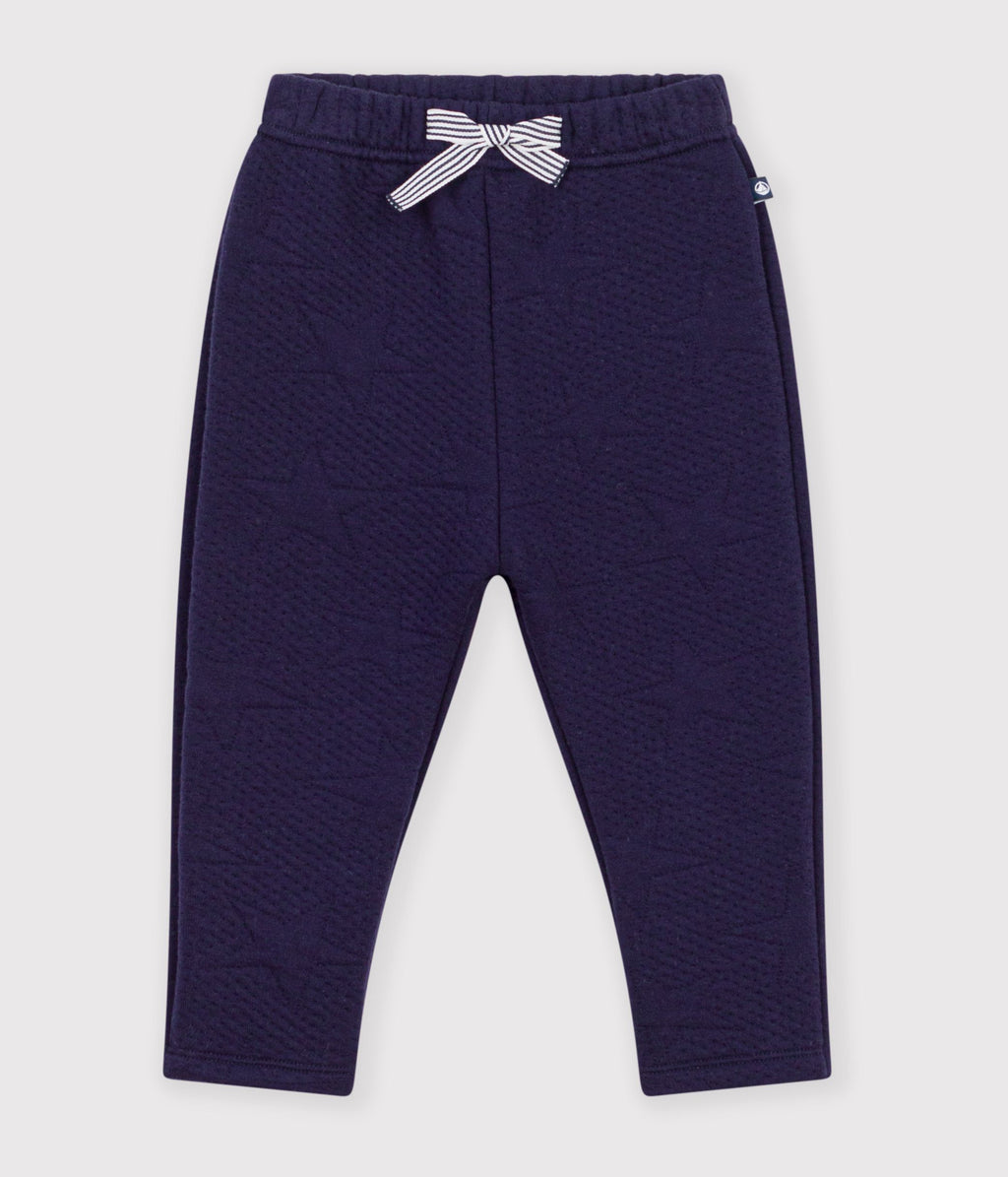 pantalon bebe en coton epais a motifs etoiles