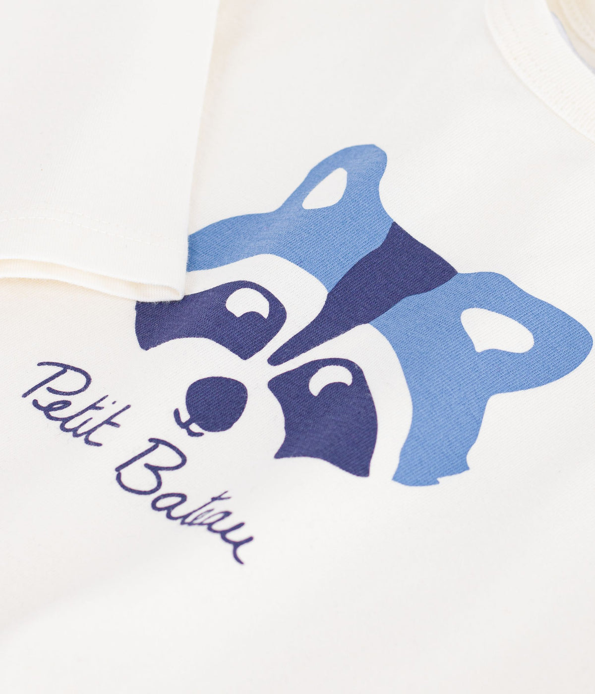 tee shirt bebe en coton manches longues uni a motif
