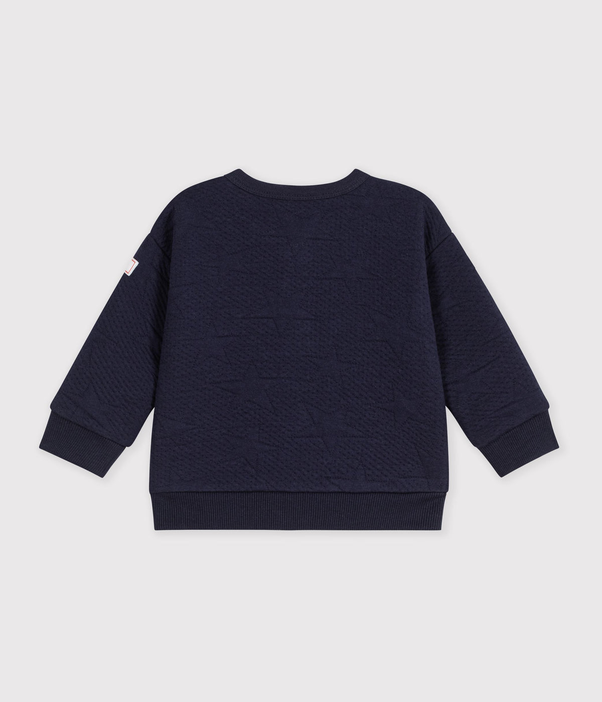 cardigan bebe en coton epais motifs etoiles bleu marine