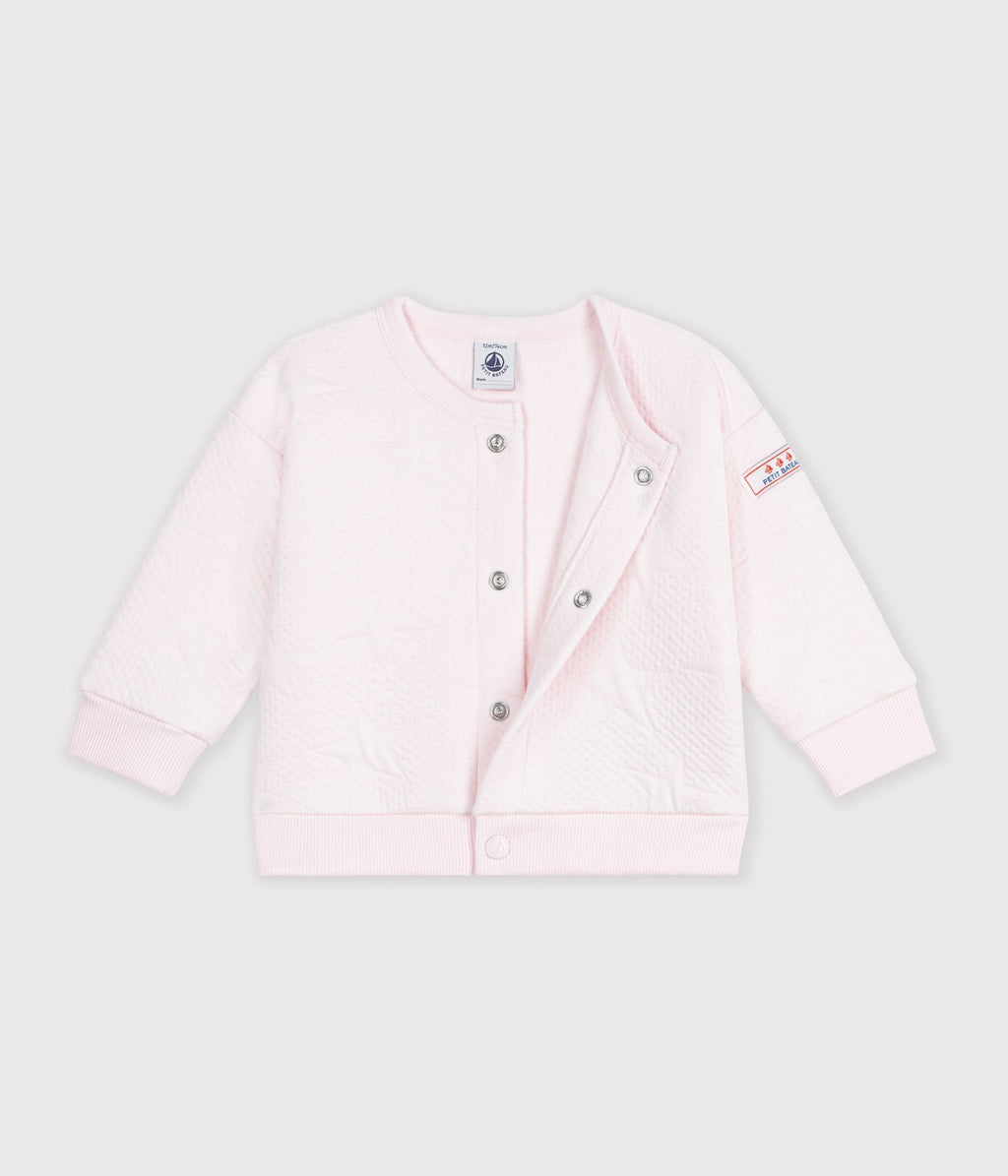 cardigan bebe en coton epais motifs etoiles