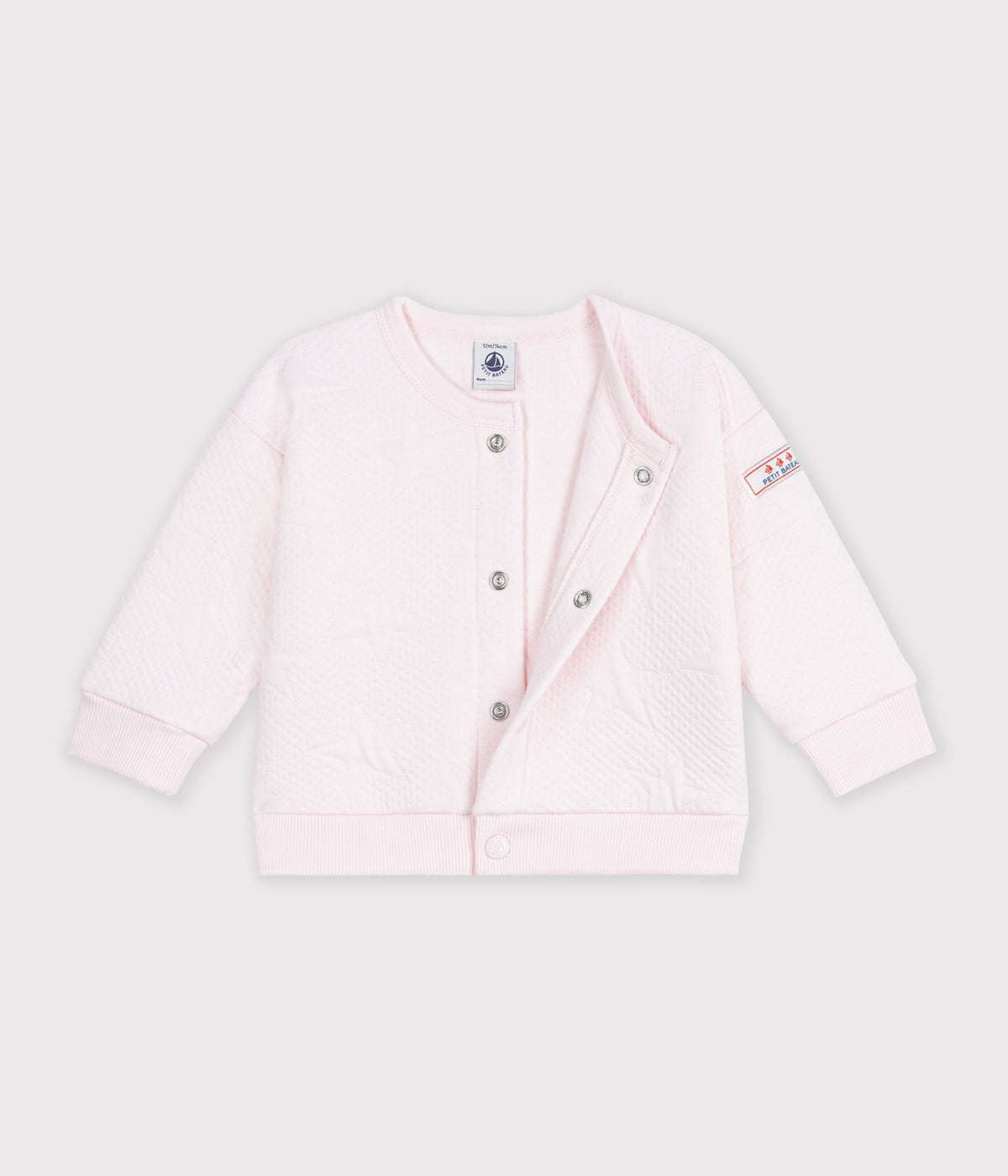 cardigan bebe en coton epais motifs etoiles