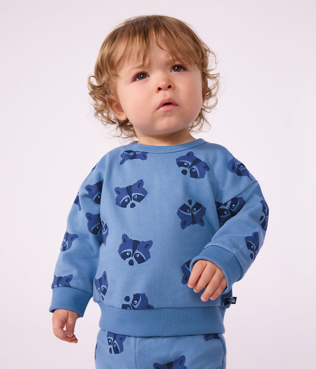 ensemble sweatshirt et pantalon bebe en coton imprime