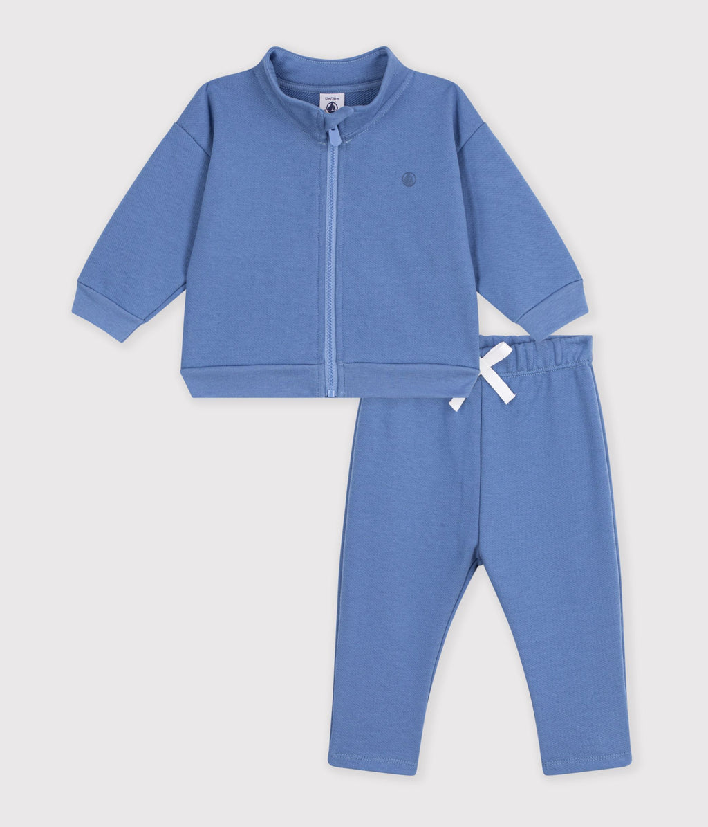 ensemble sweatshirt et pantalon bebe en coton uni
